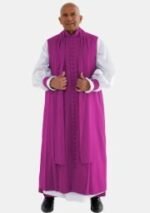 Nexora Clergys Adonai 33-Button Chimere in Red and Purple - Image 5