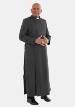 Nexora Clergys Adrian Cassock – Classic Black Anglican Robe for Men - Image 3