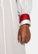 Nexora Clergys Anglican Clergy Rochet – Classic White with Red Accents - Image 3