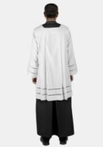Nexora Clergys Catholic Priest Surplice with Double Floral Lace - Image 6