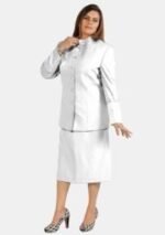 Nexora Clergys White Clerical Skirt Suit for Women - Image 5