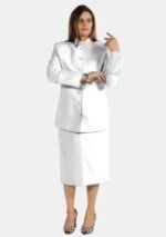 Nexora Clergys White Clerical Skirt Suit for Women - Image 4