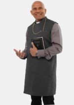 Nexora Clergys Men’s Clergy Apron – Goodness of God Edition in Black