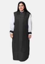 Nexora Clergys 3-Stripe Black Clerical Chimere for Women - Image 2