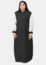 Nexora Clergys 3-Stripe Black Clerical Chimere for Women