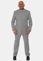 Nexora Clergys Azriel Grey Pastor Suit - Image 4