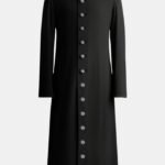 Nexora Clergys Women’s Black Robe with Silver Details