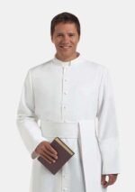 Blessed Full-Length White Robe for Priests – Nexora Clergys - Image 2