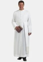 Blessed Full-Length White Robe for Priests – Nexora Clergys - Image 3