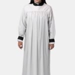 Nexora Clergys Women’s Clergy Rochet – Cardinal Black Cuff Edition