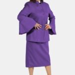 Nexora Clergys Elegant Purple Clergy Dress – Designer Button Edition