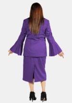 Nexora Clergys Elegant Purple Clergy Dress – Designer Button Edition - Image 4