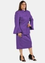 Nexora Clergys Elegant Purple Clergy Dress – Designer Button Edition - Image 7