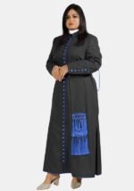 Nexora Clergys Signature Women’s Cassock – Roman Cut in Black & Blue
