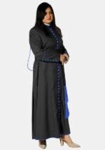 Nexora Clergys Signature Women’s Cassock – Roman Cut in Black & Blue - Image 4